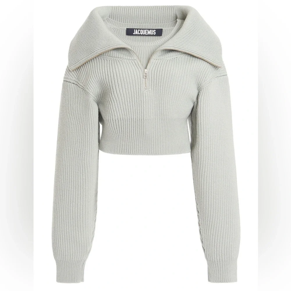 JACQUEMUS Grey 'La Maille Risoul' Sweater - Picture 1 of 14